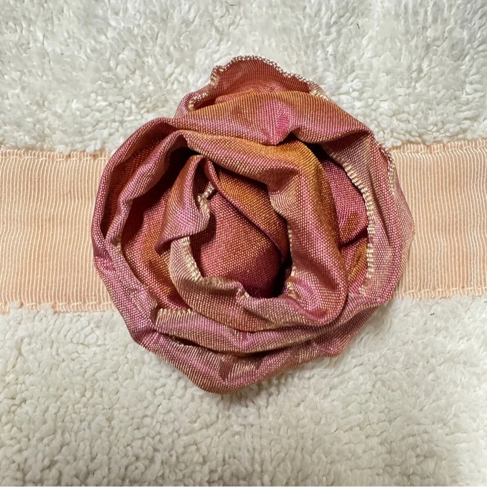 Decorative Hand Towel With Rose Accent